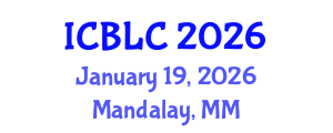 International Conference on Building Learning Communities (ICBLC) January 19, 2026 - Mandalay, Myanmar International Conference on Building Learning Communities (ICBLC) January 19, 2026 - Mandalay, Myanmar