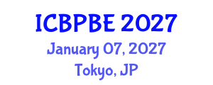 International Conference on Building Physics and Built Environment (ICBPBE) January 07, 2027 - Tokyo, Japan International Conference on Building Physics and Built Environment (ICBPBE) January 07, 2027 - Tokyo, Japan