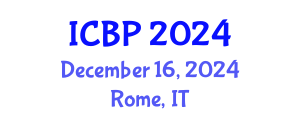 International Conference on Building Physics (ICBP) December 16, 2024 - Rome, Italy