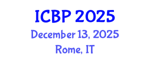 International Conference on Building Physics (ICBP) December 13, 2025 - Rome, Italy