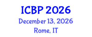 International Conference on Building Physics (ICBP) December 13, 2026 - Rome, Italy International Conference on Building Physics (ICBP) December 13, 2026 - Rome, Italy