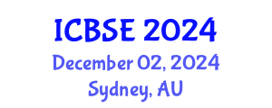 International Conference on Building Science and Engineering (ICBSE) December 02, 2024 - Sydney, Australia