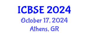 International Conference on Building Science and Engineering (ICBSE) October 17, 2024 - Athens, Greece