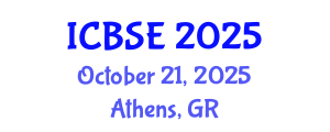 International Conference on Building Science and Engineering (ICBSE) October 21, 2025 - Athens, Greece
