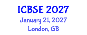 International Conference on Building Science and Engineering (ICBSE) January 21, 2027 - London, United Kingdom International Conference on Building Science and Engineering (ICBSE) January 21, 2027 - London, United Kingdom