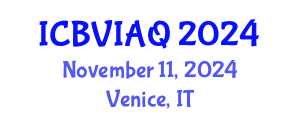 International Conference on Building Ventilation and Indoor Air Quality (ICBVIAQ) November 11, 2024 - Venice, Italy
