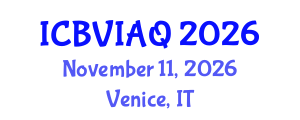 International Conference on Building Ventilation and Indoor Air Quality (ICBVIAQ) November 11, 2026 - Venice, Italy