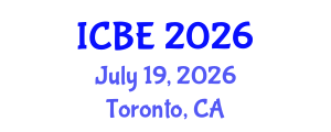 International Conference on Built Environment (ICBE) July 19, 2026 - Toronto, Canada