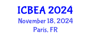 International Conference on Business and Economic Analysis (ICBEA) November 18, 2024 - Paris, France