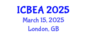 International Conference on Business and Economic Analysis (ICBEA) March 15, 2025 - London, United Kingdom