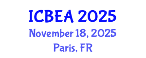 International Conference on Business and Economic Analysis (ICBEA) November 18, 2025 - Paris, France