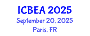 International Conference on Business and Economic Analysis (ICBEA) September 20, 2025 - Paris, France