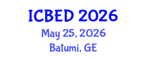 International Conference on Business and Economic Development (ICBED) May 25, 2026 - Batumi, Georgia International Conference on Business and Economic Development (ICBED) May 25, 2026 - Batumi, Georgia