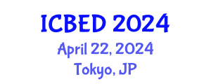 International Conference on Business and Entrepreneurship Development (ICBED) April 22, 2024 - Tokyo, Japan
