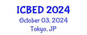 International Conference on Business and Entrepreneurship Development (ICBED) October 03, 2024 - Tokyo, Japan