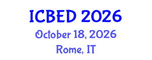 International Conference on Business and Entrepreneurship Development (ICBED) October 18, 2026 - Rome, Italy