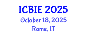 International Conference on Business and Industrial Engineering (ICBIE) October 18, 2025 - Rome, Italy