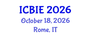 International Conference on Business and Industrial Engineering (ICBIE) October 18, 2026 - Rome, Italy