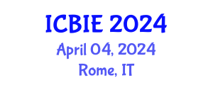 International Conference on Business and Information Engineering (ICBIE) April 04, 2024 - Rome, Italy