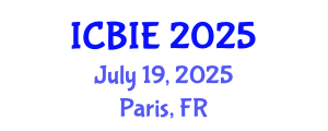 International Conference on Business and Information Engineering (ICBIE) July 19, 2025 - Paris, France