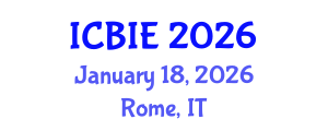 International Conference on Business and Information Engineering (ICBIE) January 18, 2026 - Rome, Italy