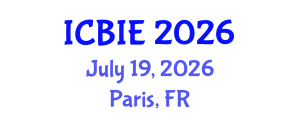 International Conference on Business and Information Engineering (ICBIE) July 19, 2026 - Paris, France