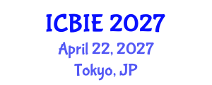 International Conference on Business and Information Engineering (ICBIE) April 22, 2027 - Tokyo, Japan International Conference on Business and Information Engineering (ICBIE) April 22, 2027 - Tokyo, Japan