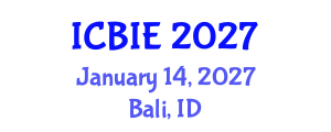 International Conference on Business and Information Engineering (ICBIE) January 14, 2027 - Bali, Indonesia International Conference on Business and Information Engineering (ICBIE) January 14, 2027 - Bali, Indonesia