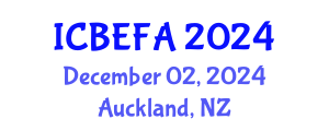 International Conference on Business, Economics and Financial Applications (ICBEFA) December 02, 2024 - Auckland, New Zealand