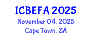 International Conference on Business, Economics and Financial Applications (ICBEFA) November 04, 2025 - Cape Town, South Africa