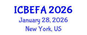 International Conference on Business, Economics and Financial Applications (ICBEFA) January 28, 2026 - New York, United States