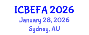 International Conference on Business, Economics and Financial Applications (ICBEFA) January 28, 2026 - Sydney, Australia