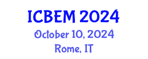 International Conference on Business, Economics and Management (ICBEM) October 10, 2024 - Rome, Italy