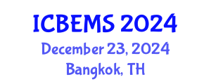 International Conference on Business, Economics and Management Sciences (ICBEMS) December 23, 2024 - Bangkok, Thailand
