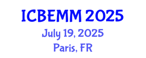 International Conference on Business, Economics and Marketing Management (ICBEMM) July 19, 2025 - Paris, France
