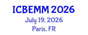 International Conference on Business, Economics and Marketing Management (ICBEMM) July 19, 2026 - Paris, France