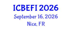 International Conference on Business Economics, Finance and Investment (ICBEFI) September 16, 2026 - Nice, France International Conference on Business Economics, Finance and Investment (ICBEFI) September 16, 2026 - Nice, France
