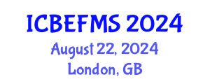International Conference on Business, Economics, Finance and Management Sciences (ICBEFMS) August 22, 2024 - London, United Kingdom