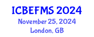 International Conference on Business, Economics, Finance and Management Sciences (ICBEFMS) November 25, 2024 - London, United Kingdom