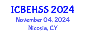 International Conference on Business, Economics, Humanities and Social Sciences (ICBEHSS) November 04, 2024 - Nicosia, Cyprus