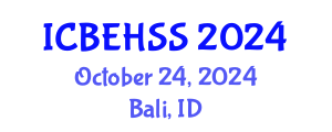 International Conference on Business, Economics, Humanities and Social Sciences (ICBEHSS) October 24, 2024 - Bali, Indonesia