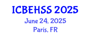 International Conference on Business, Economics, Humanities and Social Sciences (ICBEHSS) June 24, 2025 - Paris, France