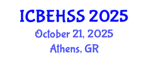 International Conference on Business, Economics, Humanities and Social Sciences (ICBEHSS) October 21, 2025 - Athens, Greece