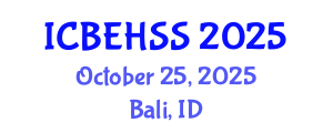 International Conference on Business, Economics, Humanities and Social Sciences (ICBEHSS) October 25, 2025 - Bali, Indonesia