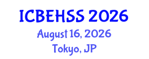 International Conference on Business, Economics, Humanities and Social Sciences (ICBEHSS) August 16, 2026 - Tokyo, Japan