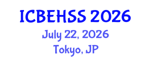 International Conference on Business, Economics, Humanities and Social Sciences (ICBEHSS) July 22, 2026 - Tokyo, Japan