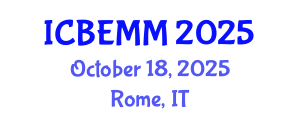 International Conference on Business, Economics, Management and Marketing (ICBEMM) October 18, 2025 - Rome, Italy