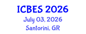 International Conference on Business Ethics and Sustainability (ICBES) July 03, 2026 - Santorini, Greece