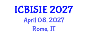 International Conference on Business Information Systems and Information Engineering (ICBISIE) April 08, 2027 - Rome, Italy International Conference on Business Information Systems and Information Engineering (ICBISIE) April 08, 2027 - Rome, Italy