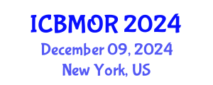 International Conference on Business, Management and Operations Research (ICBMOR) December 09, 2024 - New York, United States